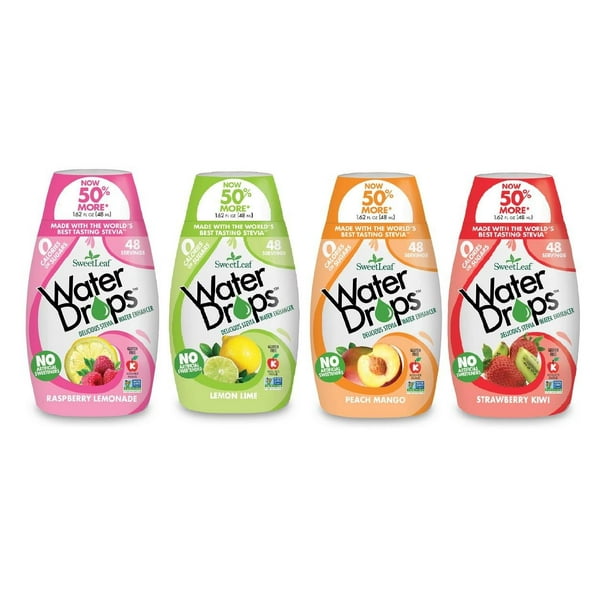 Sweetleaf Stevia Natural Water Drops Variety Pack with Raspberry