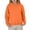 Orange, variant on LYHaoo Girls Long Sleeve Solid Color Hooded Sweatshirt Pullover Top For Kids And Tweens Casual Comfortable Fleece Hoodie Pullover Hoodie Sweatshirt Sizes 3-4 Years(Blue)