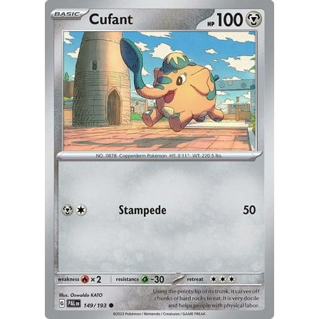 Pokemon Paldea Evolved Common Cufant #149