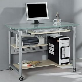 Z Line Maven Standing Computer Desk Oak Walmart Com