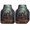 Black Dark Gray, variant on Blue Brown Tree Car Floor Mats 4 Pieces, Front & Rear Auto Carpet Mats Full Set with Rubber Backing, Watercolor Forest Art Universal All Weather Car Floor Protectors for SUV Truck Van