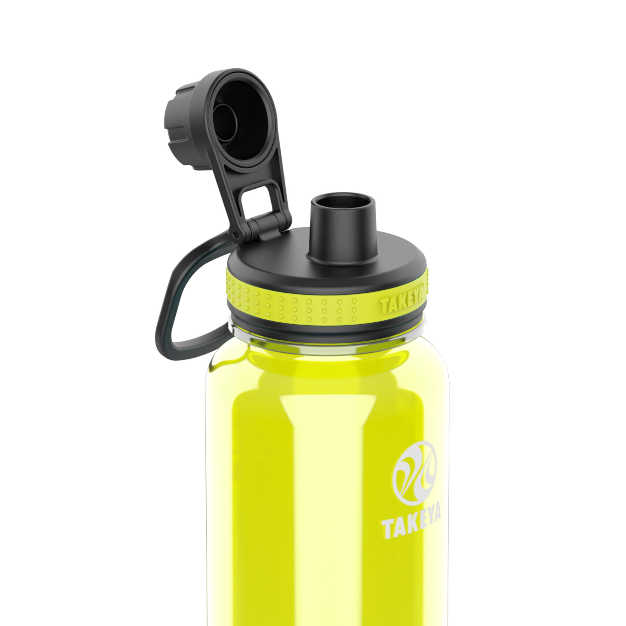 Tritan Sports Water Bottle, 32oz / 1000ml, Transparent Lime