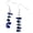 Lapis Lazuli - Natural Deep Blue with Gold Pyrite Flecks, variant on Bohemian Natural Irregular Lapis Lazuli Crushed Stone Dangle Earrings for Women, Handmade Lightweight Silver Tone Fish Hook Drop Earrings, Fashion Boho Jewelry for Daily Wear Beach Vacation Gift
