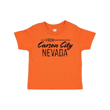 

Inktastic From Carson City Nevada in Black Distressed Text Gift Toddler Boy or Toddler Girl T-Shirt