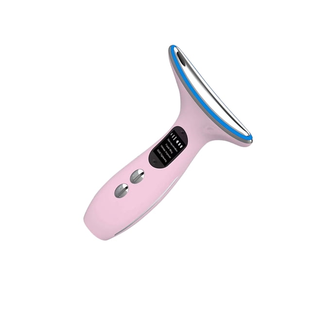 Seitruly Masajeador eléctrico para la piel de la cara, raspador de para mujer, herramienta de masaje nutritivo recargable para masajeadores Rosa