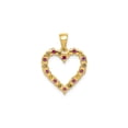 thumbnail image 3 of Gem & Harmony 2/5 Carat (Ctw) Ruby Pendant 14K Yellow Gold (NO CHAIN) for Women, 3 of 5