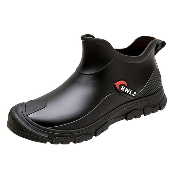 XIMIN Non Slip Work Shoes Water & Oil Resistant Food Service Shoes Men Slip-On Chef Footwear for Restaurant Hospital Fishing Boot Comfortable Garden Work Boating Camping Shoes