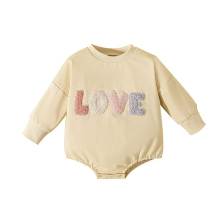 

Baby Boy Clothes Newborn Infant Kids Long Sleeves Letters Prints Jumpsuit Romper Set Cute Newborn Boy Outfits