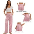 thumbnail image 4 of Rosa Junio Comfy Pajama Pants for Women, Stretch Drawstring Lounge Pants with Pockets, Soft Casual Pjs Sleep Bottoms, 4 of 9