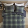 thumbnail image 6 of Mainstays Shadow Plaid 3-Piece Green Comforter Set, Full/Queen, 6 of 12