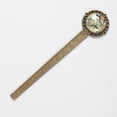 thumbnail image 2 of Map Lace Bookmark in Antique Bronze - Gift for Bookworms and Bibliophiles, 2 of 5