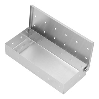 Smoker Box for BBQ Grill Wood Chips - 25% Thicker Stainless Steel Won't Warp