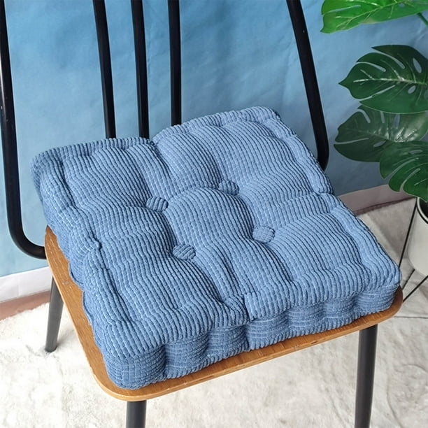 Cojines para silla, cojín de grano de maíz, cojín grueso hecho a mano, cojín de tatami, cojín de pana para asiento de silla