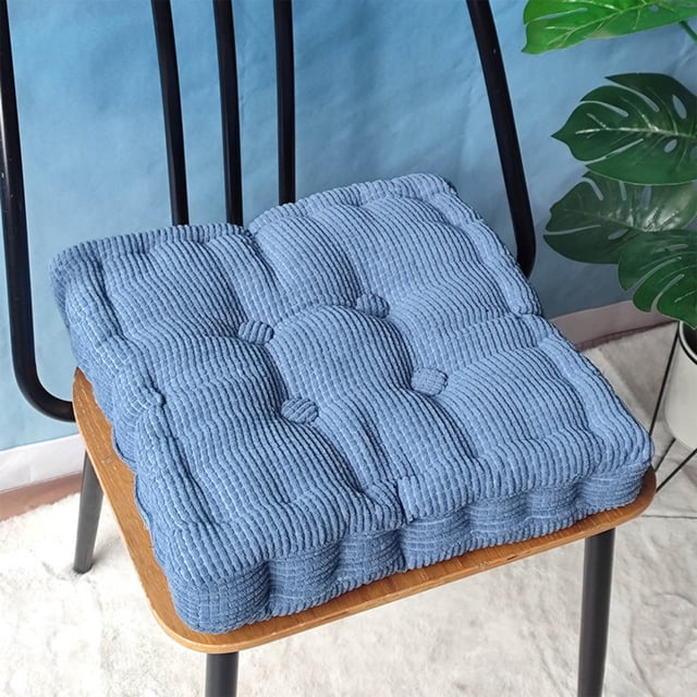 Cojín de suelo de grano de maíz, tatami grueso hecho a mano, almohada de pana para silla con relleno de algodón perlado, soporte ergonómico e indeformable para sentarse en el suelo, leer y