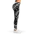 thumbnail image 4 of Viking Triple Horn Of Odin Print Leggings, Vikings Sexy Yoga Leggings For Women., 4 of 5