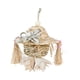 thumbnail image 3 of Juguete de masticación de pájaros, de jaula de loros de madera que cuelga de madera juguete para loros, picoteo para amigos, cacatillas, 3 of 9