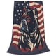 thumbnail image 2 of Fotbe Patriotic Bulldog Art Manta de Franela Acolchonada con Estampado, Súper Suave y Esponjosa, Extra Grande para Sofá, Cama, Uso Todo el Año-50"x40", 2 of 7
