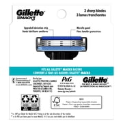 Gillette Mach3 Razor Blades for Men, 15ct Razor Blade Refills