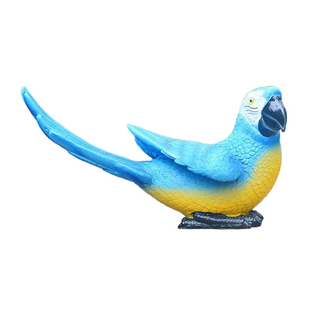 1 Pieza Escultura Decoraciones Estatuilla Paisaje Miniatura de Izquierda B Gloria Estatua de loro