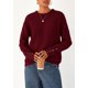 thumbnail image 3 of Suéter PRETTYGARDEN Burdeos Cuello Redondo con Botones XL, 3 of 8