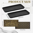 thumbnail image 2 of Lot de 2 Plateaux Tapis pour Bottes Plateau pour Nourriture pour Animaux Intérieur Extérieur Tapis Robuste pour Chaussures Mouillées pour Entrée Rangement pour Chaussures, 2 of 6