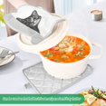thumbnail image 3 of Yayeee Pot Holders Kitchen Heat Resistant with Pocket 7"x9.8" Cotton Oven Cooking Hot Pads, Black Cute Cat, 3 of 7