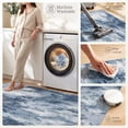 thumbnail image 4 of CHITOOMA 8'x10' Area Rugs for Living Room, Machine Washable Abstract Distressed Rugs Indoor Neutral Carpet Rugs for Bedroom Dining Room Office with Non-Slip Backing, Stain Resistant, Dark Blue, 4 of 10
