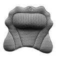 thumbnail image 2 of Almohada de baño Cojín de bañera Cómoda almohada de bañera con ventosa Relajante Gris, 2 of 9