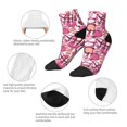 thumbnail image 5 of Fuzoiu Cute Girl Print Adult Socks, Crew Moisture-wicking Socks, Unisex Cushion Crew Socks,Casual Sports Ankle Socks, 5 of 7