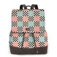 thumbnail image 1 of Fotbe Colorful Checkered Mochila Bolso con Estampado para Mujer, Mochila Antirrobo de Nylon Impermeable, Bolsa Ligera de Hombro, 1 of 4