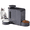 Gray, variant on Nomipaw Cat Dog Feeder and Waterer - Automatic Gravity Feeding - Two-in-One - 0.8 Gallon Each Feeder - Black