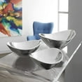 thumbnail image 5 of nambe Butterfly Bowl, Chilled Serving Dish for Side Dishes, Pasta, Guacamole, Prep-Ahead-Bowl Can Be Heated or Chilled, 9-Inch, Oven and Freezer Safe, Made of Metal Alloy Silver, 5 of 7