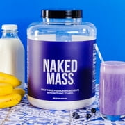 Naked Mass - Natural Weight Gainer Protein Powder - 8 LB Bulk, GMO Free, Gluten Free & Soy Free. No Artificial Ingredients - 1,250 Calories per Serving