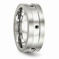 thumbnail image 5 of Stainless Steel Brushed/Polished Black CZ Ring Size: 10; for Adults and Teens; for Women and Men, 5 of 7