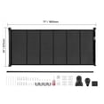 thumbnail image 2 of KFFKFF Retractable Gate Mesh Barrier for Children or Pets, 34 inches High, 2 of 9