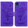thumbnail image 2 of Mantto Case for Samsung Galaxy A03 Core,Butterfly Rose Embossed Leather Magnetic Folio Card Slots Flip Stand Shockproof Protective Cover,Purple, 2 of 8