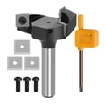 thumbnail image 3 of Broca de enrutador CUTICAT de superficie de 3 cuchillas profesional de grado industrial color Plata negro, 3 of 7