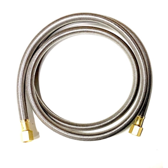 6FT Stainless Steel Braided Propane Hose Extension Assembly with 3/8" Female Flare on Both Ends for Gas Grill, RV Fire Pit