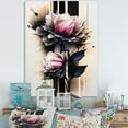 thumbnail image 2 of Designart Pink Dahlia Flower On Abstract Fusion II Canvas Wall Art, 2 of 5