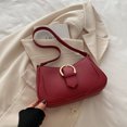 thumbnail image 4 of Bolso Hombro Mujeres PU Gran Capacidad Fashion Backarm Bag Color Sólido Media Mirondeo Con Elegante, 4 of 9