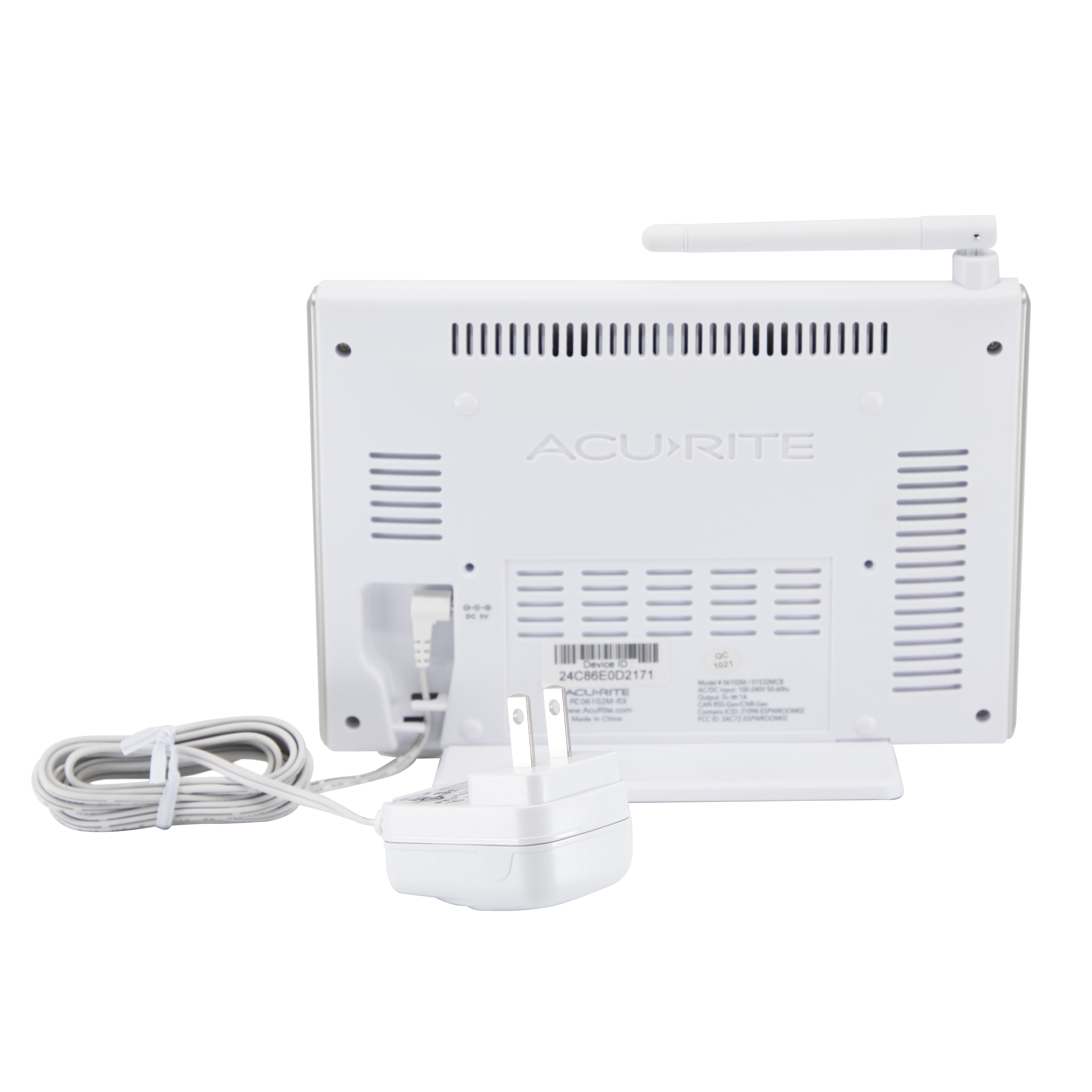 AcuRite Iris Wireless Weather Station with HD WiFi Display, Lightning Sensor, Indoor/Outdoor Temperature & Humidity, Wind, and Rain Gauge (01532M)