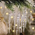 thumbnail image 1 of Decoración colgante de carámbano transparente creativo de Navidad 12 piezas / bolsa Wmkox8yii gf11827, 1 of 9