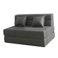 thumbnail image 4 of Sofá cama plegable,Sofá cama plegable Sofá cama Sofá cama Lazy Sofa,Cama de invitados plegable multifunción con almohadas,Sala De Estar Multiusos Sofá Apartamento Moderno,Sofá cama Gris, 4 of 9
