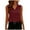 #133-Wine, variant on AUNVITO Women's Casual Summer Sleeveless Tank Top with Button-Down Collar Solid Color Fashion