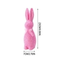 thumbnail image 2 of YoGold Glitter Easter Bunny Decor, Glitter Foam Bunny Ornaments Garden, Easter Decora For Party Home Office Yard, Spring Table Shelf Decor Standing Rabbit Miniatures Statue Favors A, 2 of 6