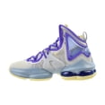 thumbnail image 4 of Nike Lebron XIX (GS) Big Kids' Shoes Aura/Citron Tint-Worn Blue dd0418-412, 4 of 6