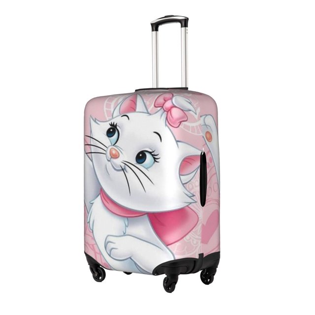 Marie Cat-Funda Lavable Para Equipaje De Viaje , Protector De Maleta De Dibujos Animados Divertido , Compatible Con De 18 A 32 Pulgadas