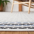 thumbnail image 6 of SAFAVIEH Montauk Gertrude Striped Cotton Area Rug, Ivory/Grey, 6' x 9', 6 of 9