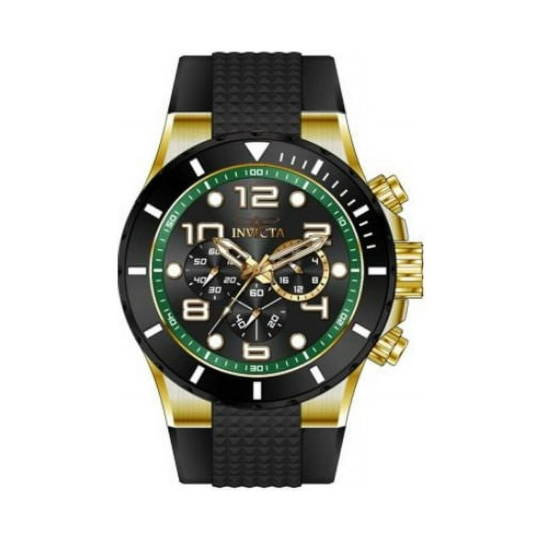Invicta Men s 30777 Pro Diver Quartz 3 Hand Black Dial Watch