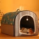 thumbnail image 2 of Warm Winter Cat Dog Bed Mat Deep Sleep Tent Cozy Geometric House Nest Removable Washable for Medium Large Dogs Pet Supplies ShopWise Round, 2 of 11